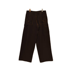 Kartik Research Shaanti Trouser - Chocolate/Saffron - Crowdless