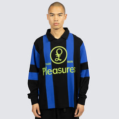 Pleasures Trespass Rugby Polo - Black - Crowdless