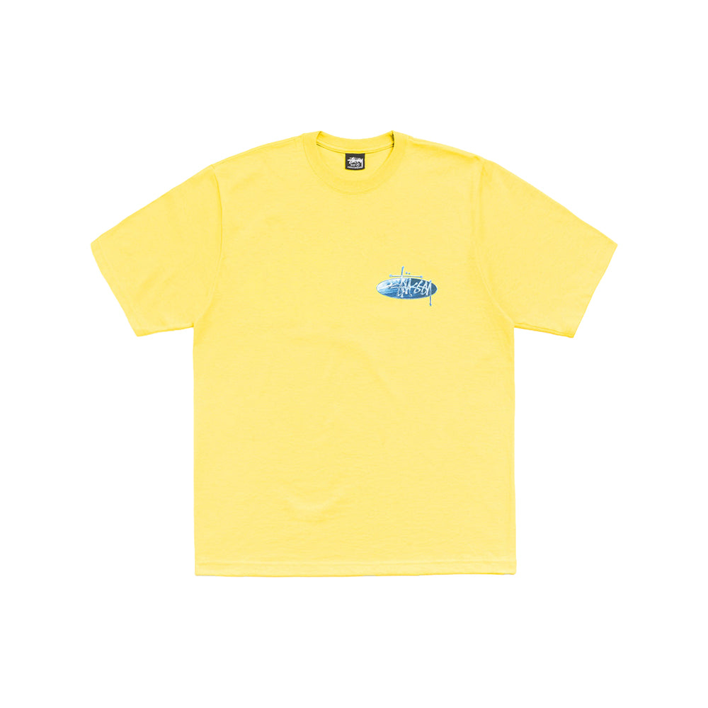 Wave Oval Tee - Lemon