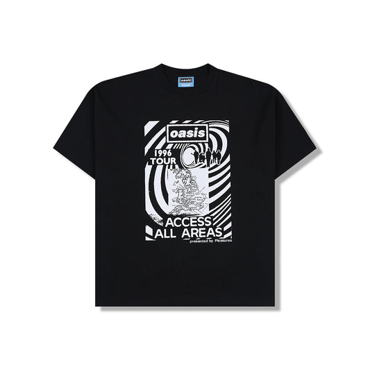 Pleasures All Access T-Shirt - Black - Crowdless