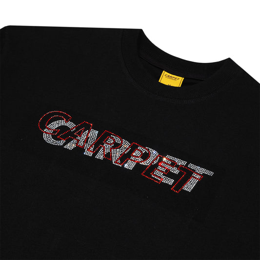 Carpet Company Misprint Rhinestone Tee - Black - Crowdless