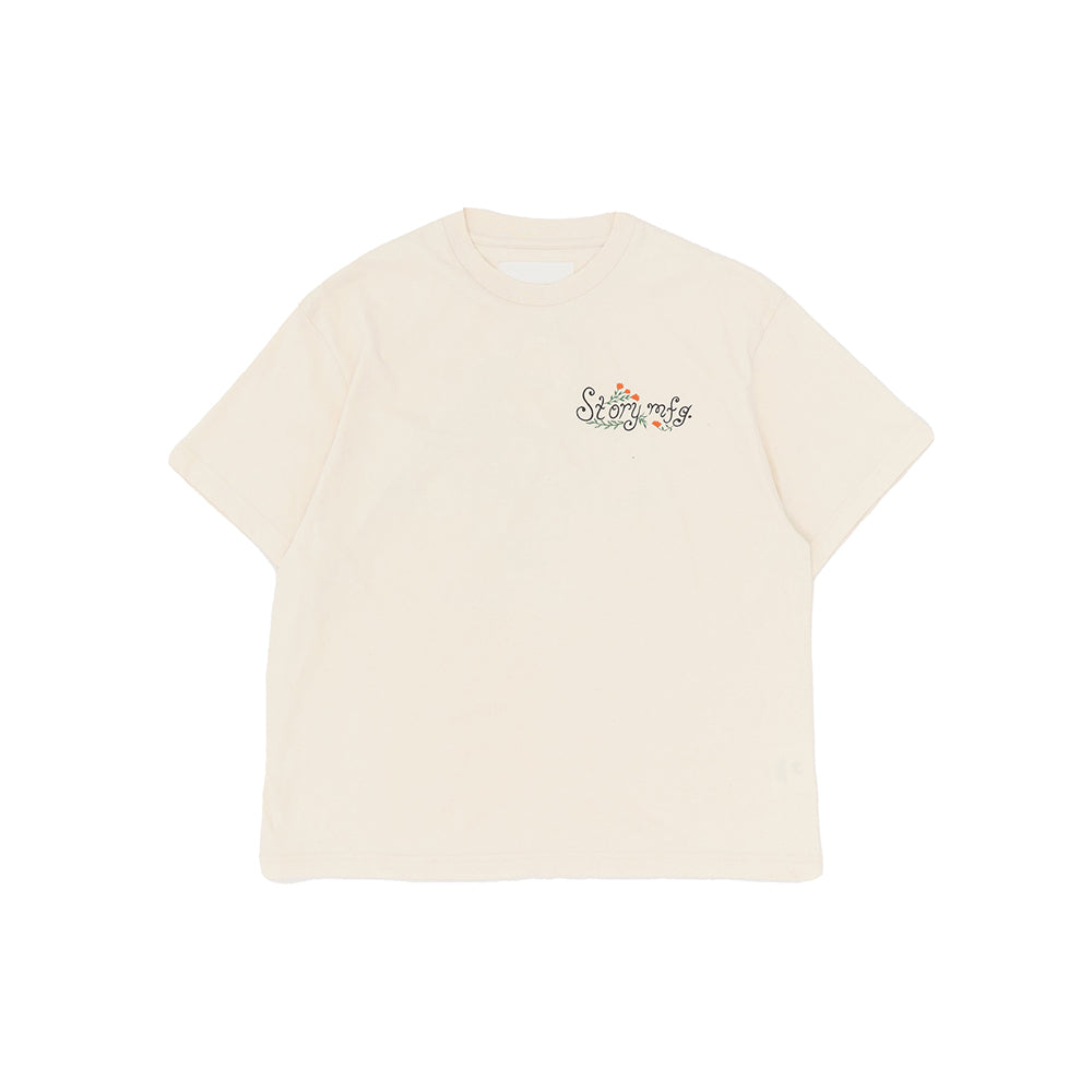 Story mfg Grateful Tee SS - Ecru Lesson - Crowdless