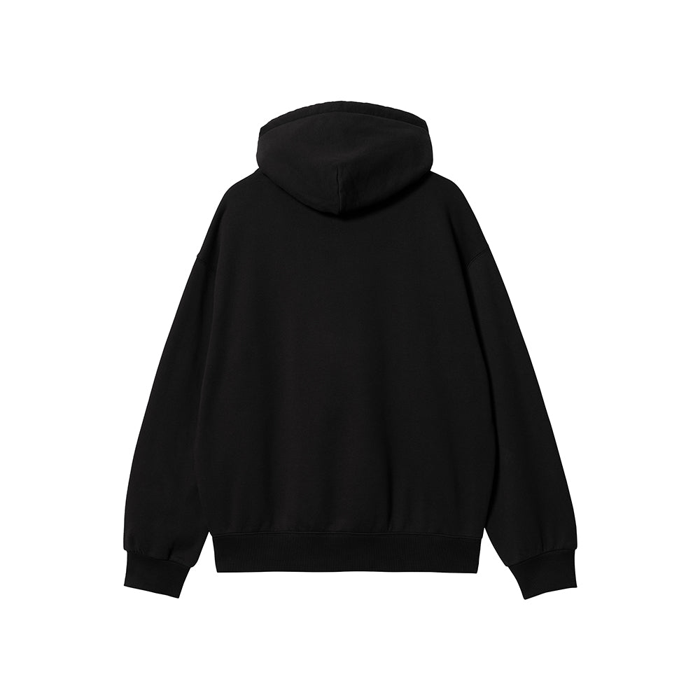 Carhartt WIP Hooded Heart Patch Sweat - Black - Crowdless