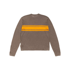 Lightweight Striped Sweater - Brown