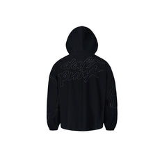 Pleasures Digital Zip Poncho Hoodie - Black - Crowdless