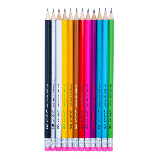 Carpet Company #2 Pencil - 12 Pack Multi - Crowdless