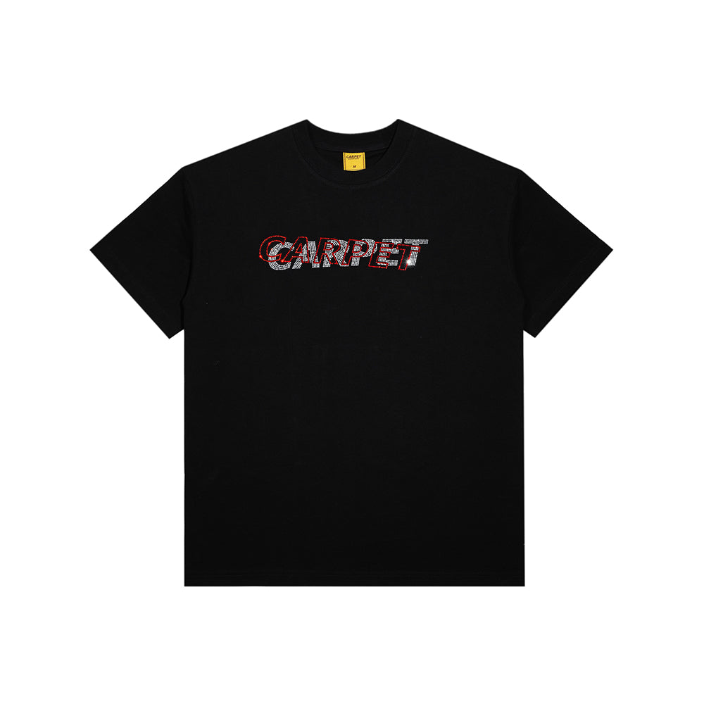 Carpet Company Misprint Rhinestone Tee - Black - Crowdless