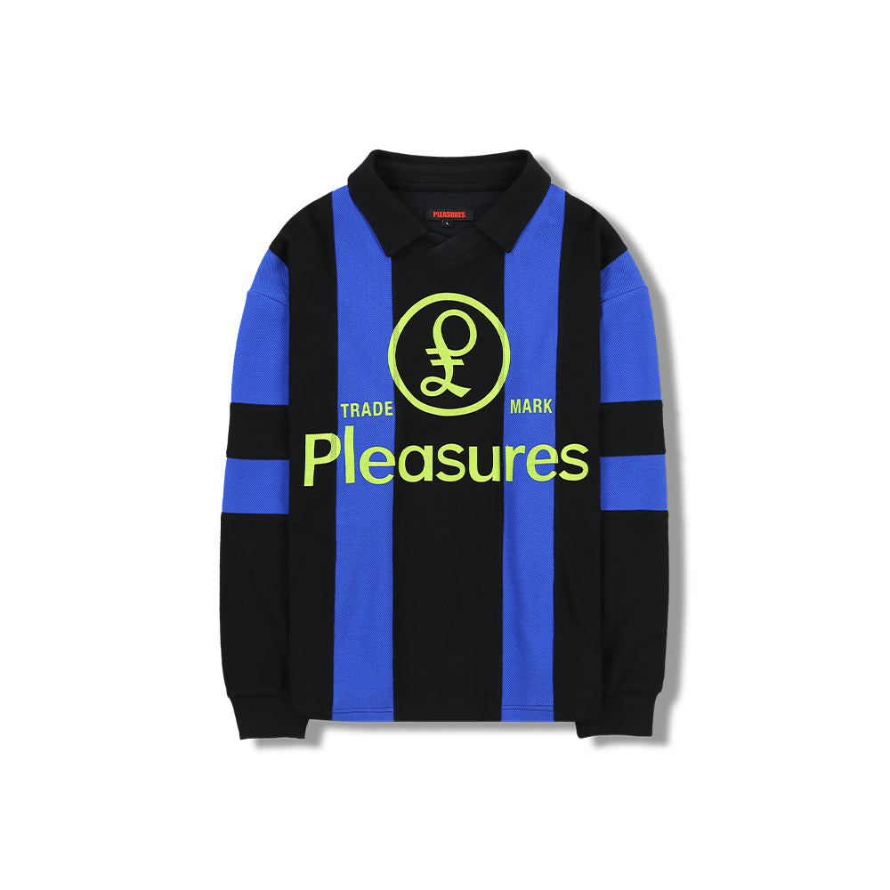 Pleasures Trespass Rugby Polo - Black - Crowdless