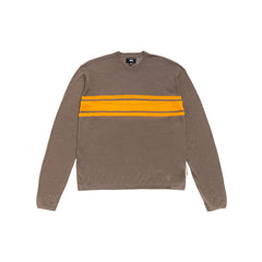 Lightweight Striped Sweater - Brown