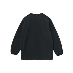 Fleece Raglan Crew - Black