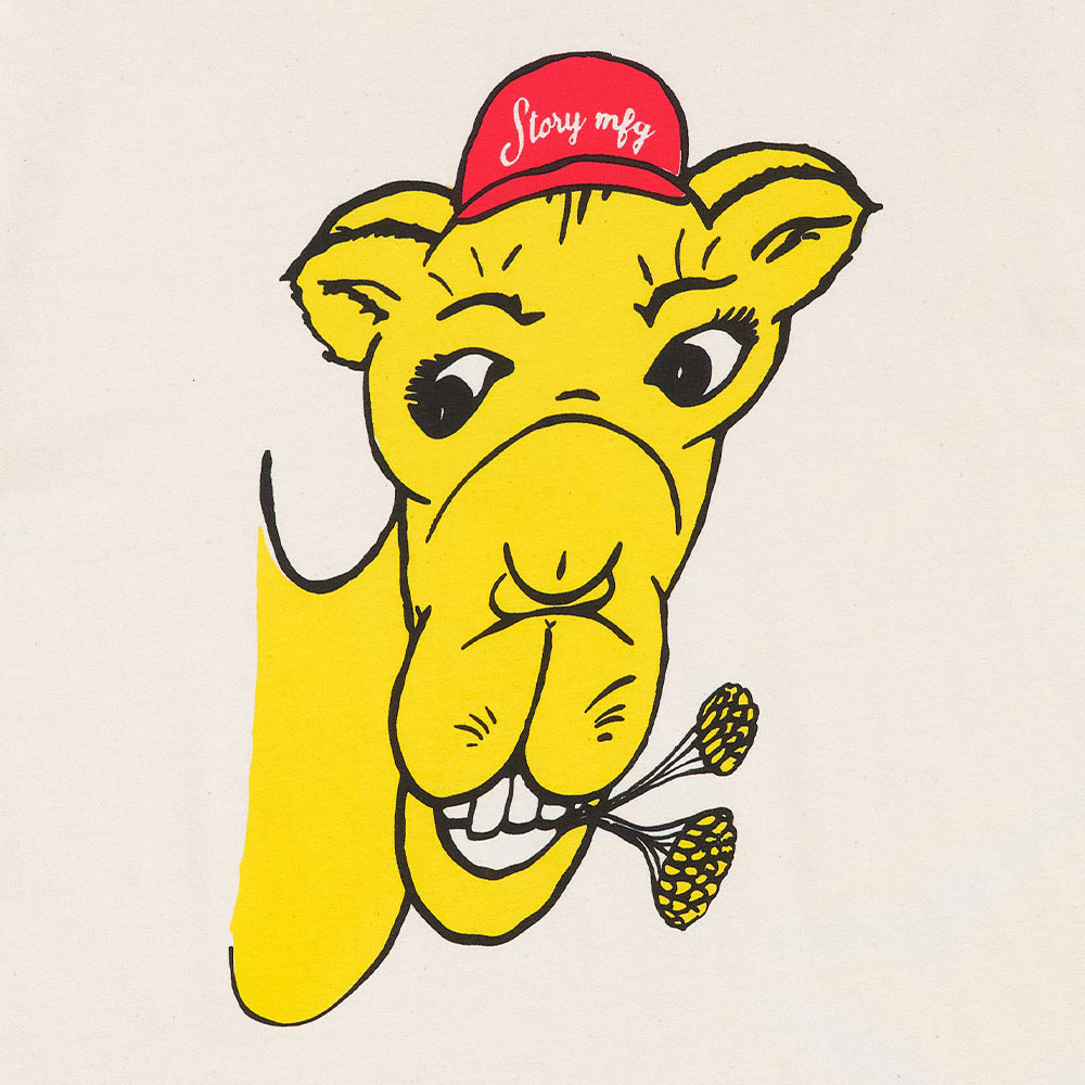 Story mfg Grateful Tee SS - Ecru Camel - Crowdless