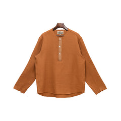 Kartik Research Kurta Shirt - Rust/ Ecru - Crowdless