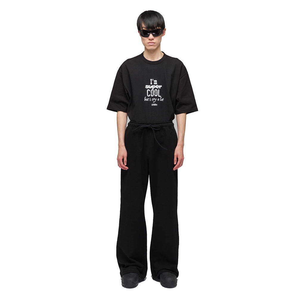 032c Flared Sweatpants - Black - Crowdless