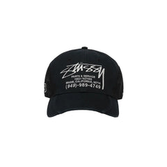 Stüssy Lp Service Mesh Strapback Cap - Black - Crowdless