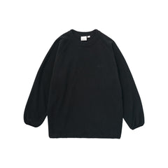 Fleece Raglan Crew - Black