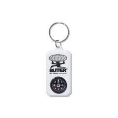 Butter Goods Terrain Compass Keychain - White - Crowdless