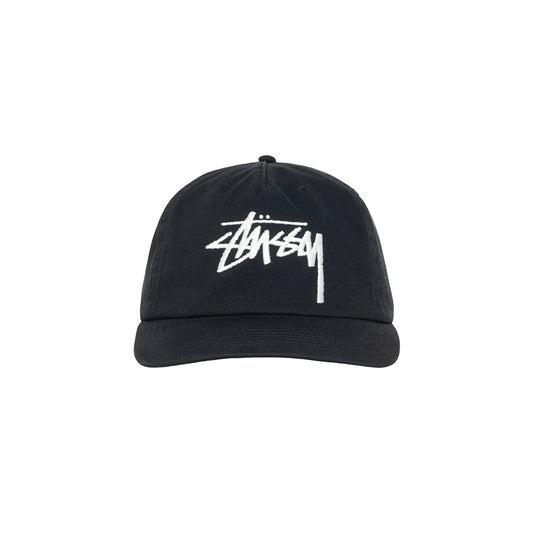 Mid-Depth Big Stock Snapback - Shadow Black