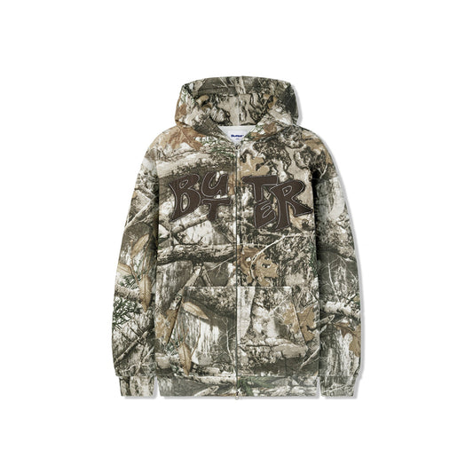 Fabric Applique Zip-Thru Hood - Camo