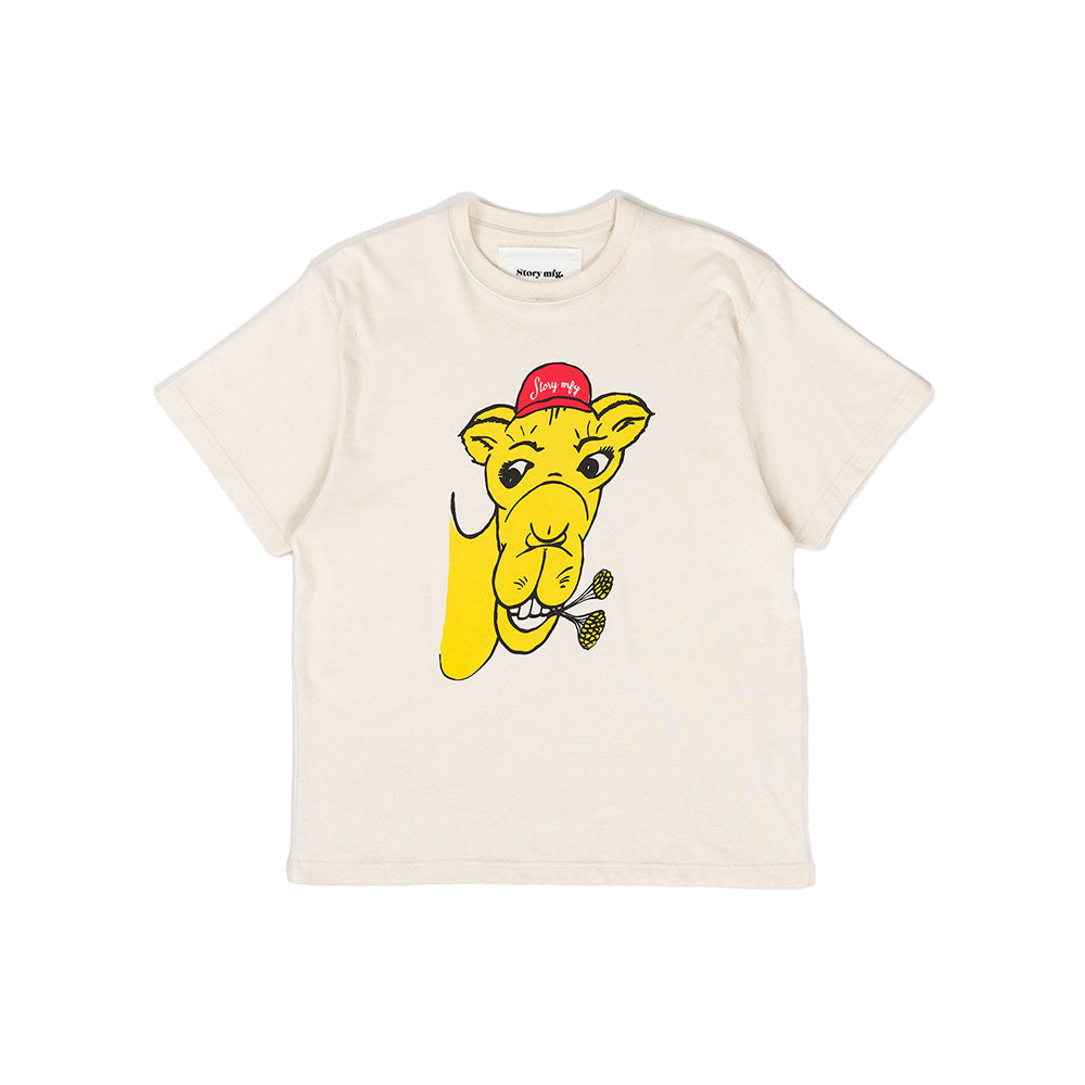 Story mfg Grateful Tee SS - Ecru Camel - Crowdless