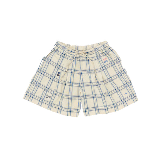 Story mfg Bridge Shorts - French Gingham Interrupted - Crowdless
