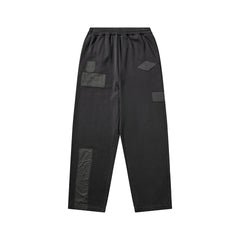 Umbro Censored sweatpants in washed black with a relaxed fit and elastic waistband