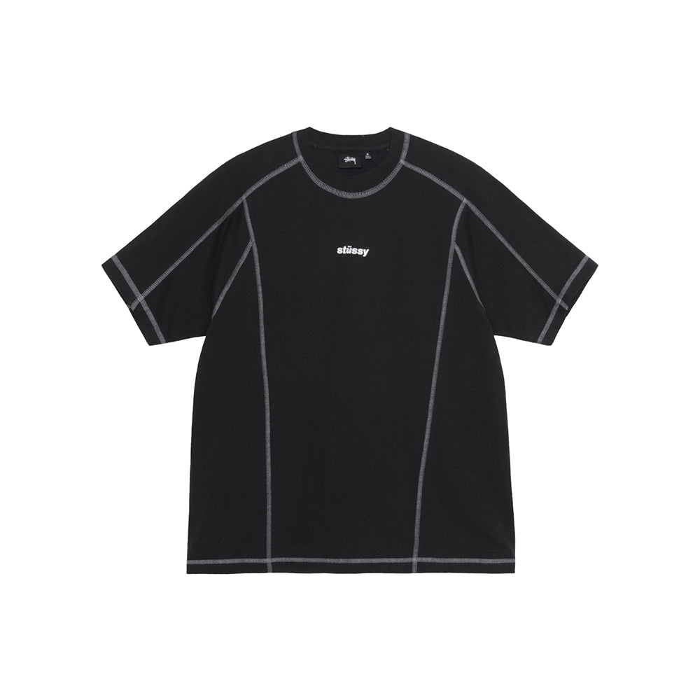 Stüssy Wave Cotton Crew - Black - Crowdless