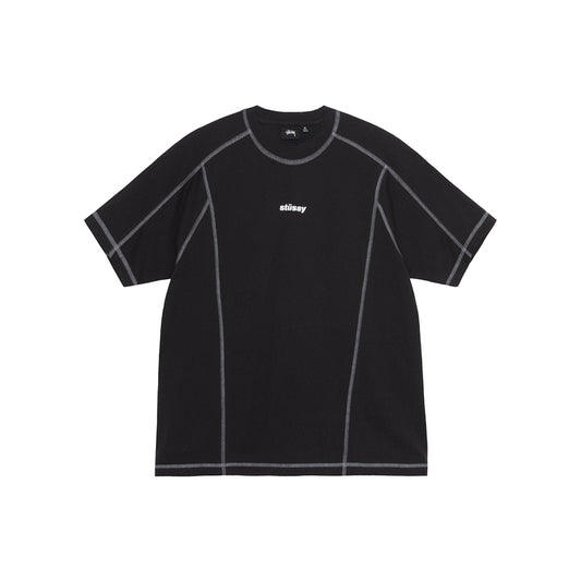 Stüssy Wave Cotton Crew - Black - Crowdless