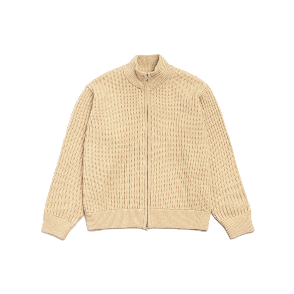 Stüssy Patch Zip Sweater - Sand - Crowdless
