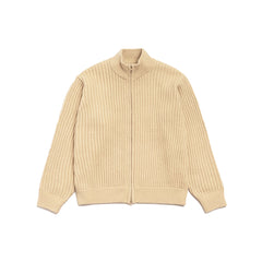 Stüssy Patch Zip Sweater - Sand - Crowdless