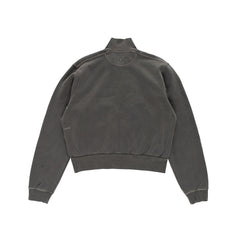 Pop Full Zip Sweat - Washed Black