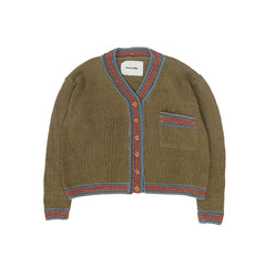 Bulb Knit Cardigan - Olive