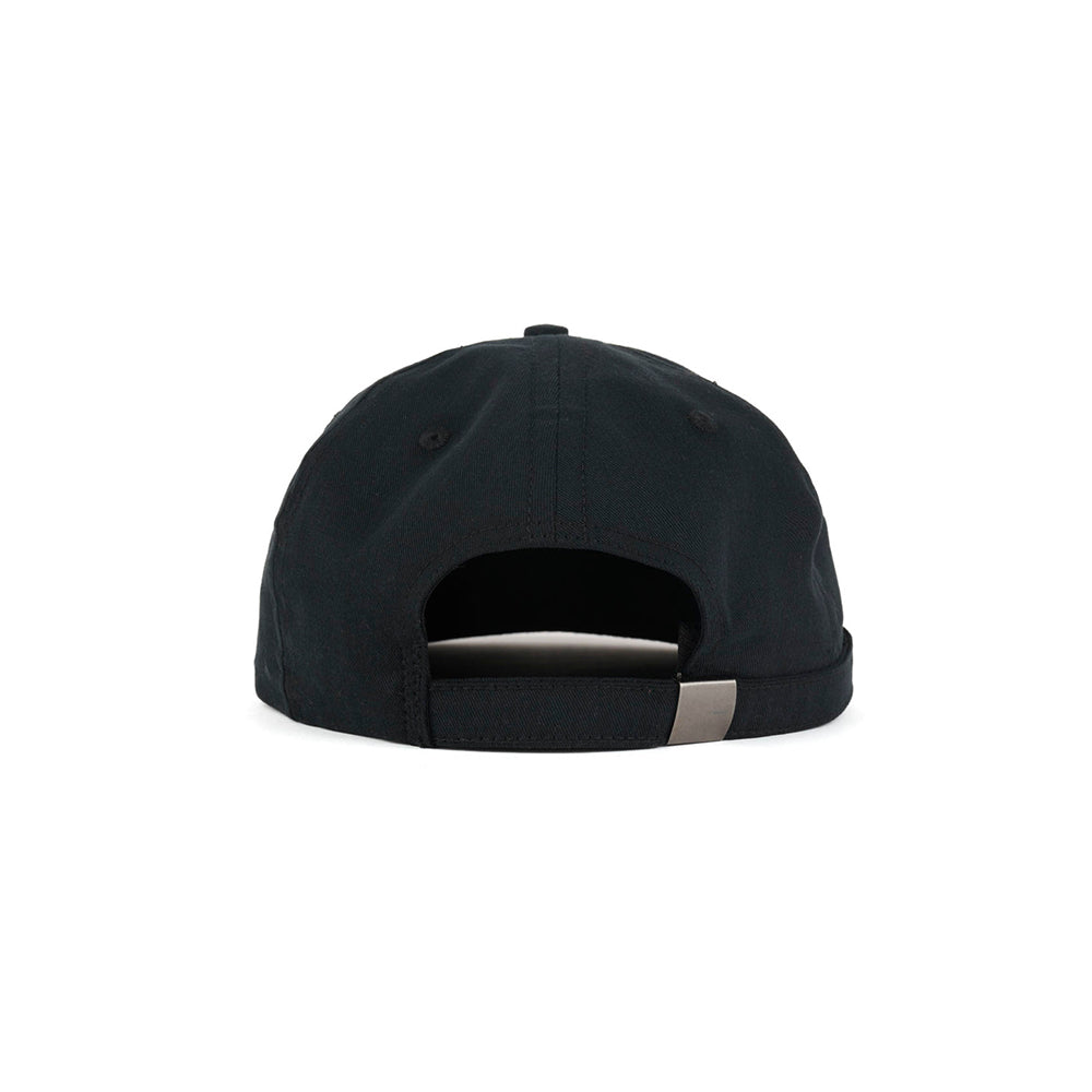 Brain Dead Extended Strap 6 Panel Logohead Hat - Black - Crowdless