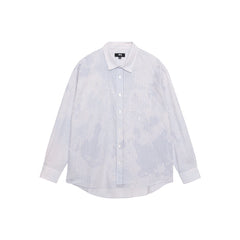 Classic LS Shirt Bleached Poplin - Blue