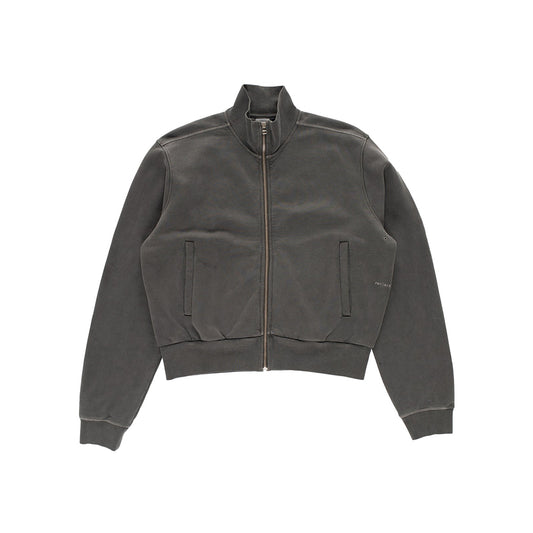 Pop Full Zip Sweat - Washed Black
