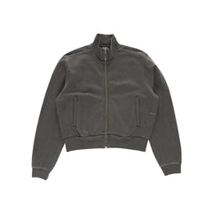 Pop Full Zip Sweat - Washed Black