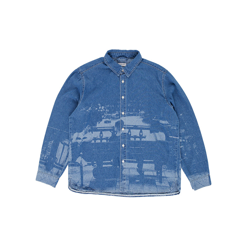 Pop Denim Shirt - Rinsed Denim