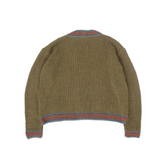 Bulb Knit Cardigan - Olive