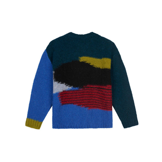 Boxy Knit Sweater - Blue