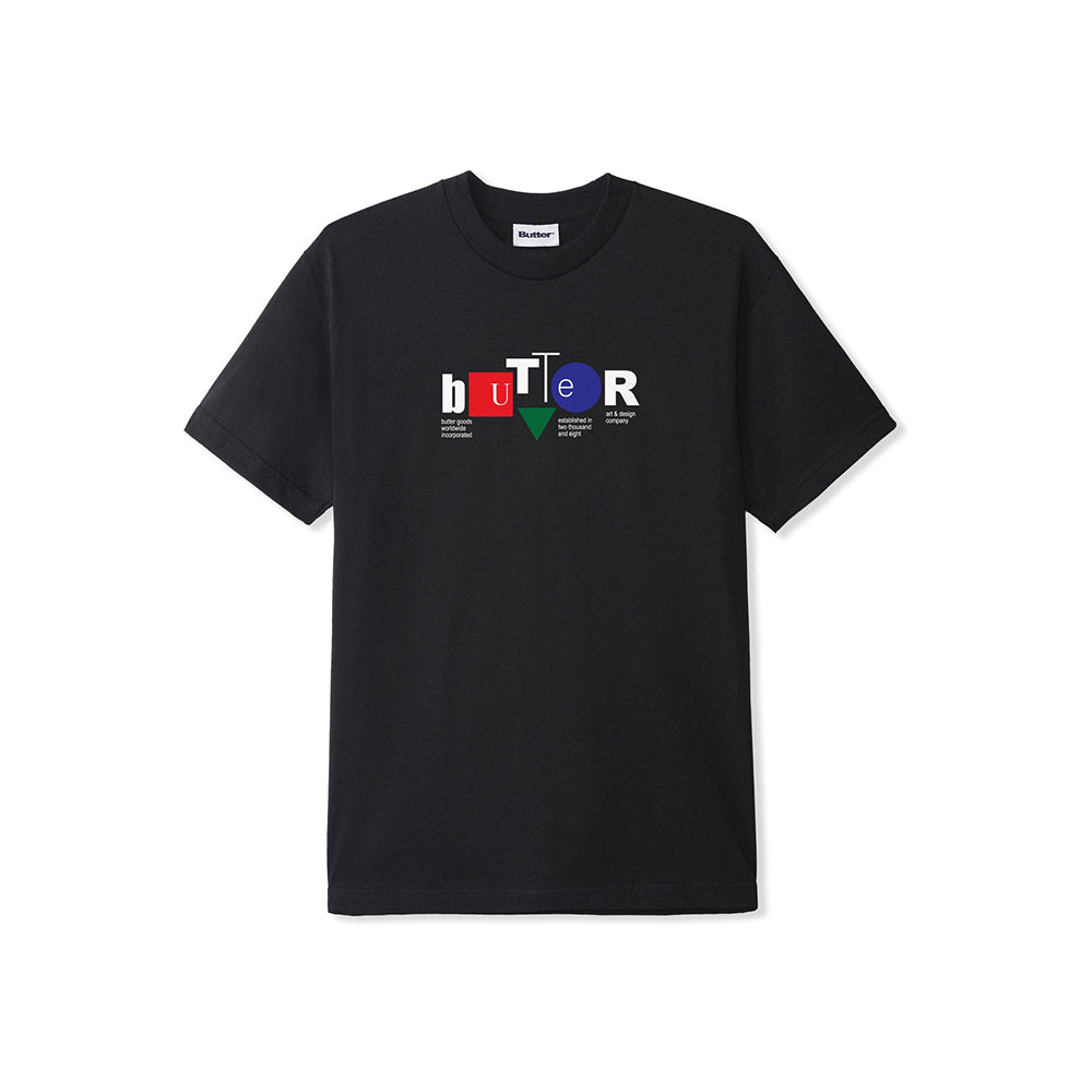 Butter Goods Design Co Tee - Black - Crowdless