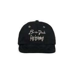 Brain Dead Folk Technology Wire Brim 6 Panel Hat - Black - Crowdless