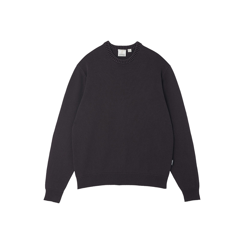 Cotton Knit Crew - Charcoal