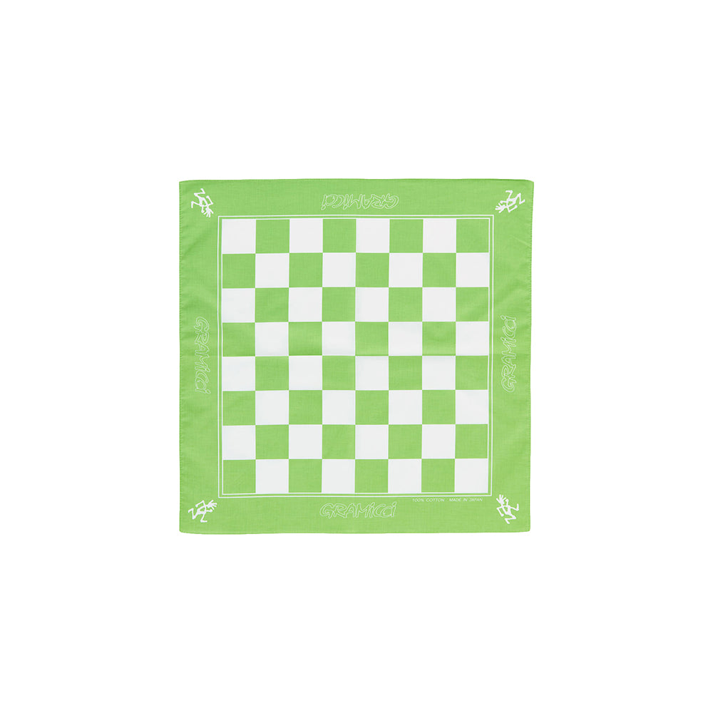 Gramicci Checkers Bandana - Lime - Crowdless