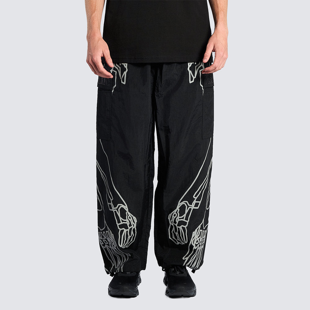 Pleasures Eva-1 Cargo Pants - Black - Crowdless