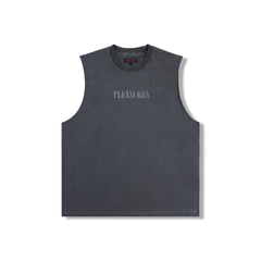 Pleasures Onyx Sleeveless Shirt - Faded Black - Crowdless