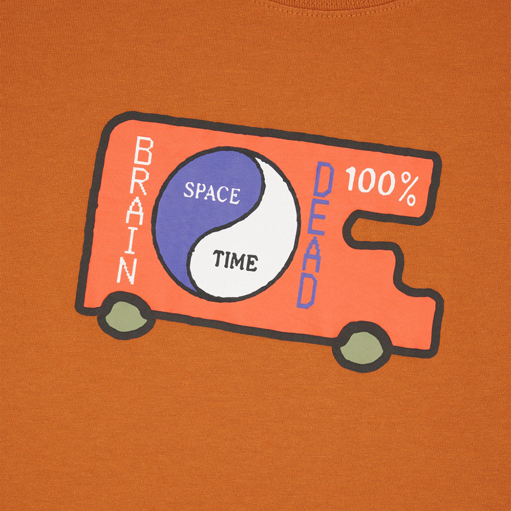 Brain Dead Space/Time T-Shirt - Nutmeg - Crowdless