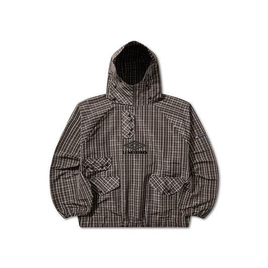 Umbro Check Smock Anorak - Beige/Dark Brown - Crowdless