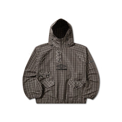 Umbro Check Smock Anorak - Beige/Dark Brown - Crowdless