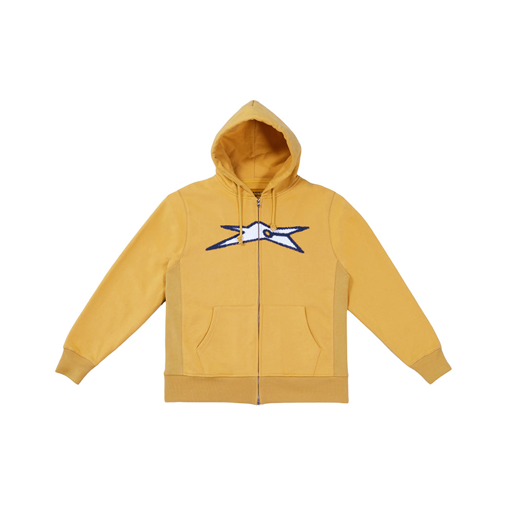 Carpet Company Bizarro Zip Hoodie - Mustard - Crowdless