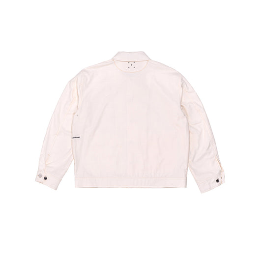 Pop Full Button Linen Jacket - Off White