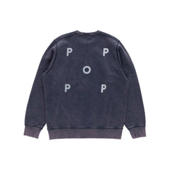 Pop Logo Crewneck Sweat - Washed Navy